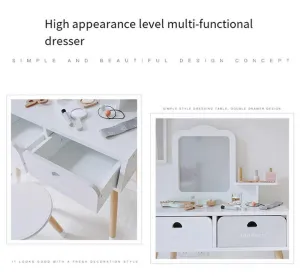 طاولة تزيين خشبية للأطفال-wooden dressing table for children