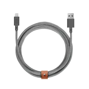 3m Lightning Belt Cable (Zebra)