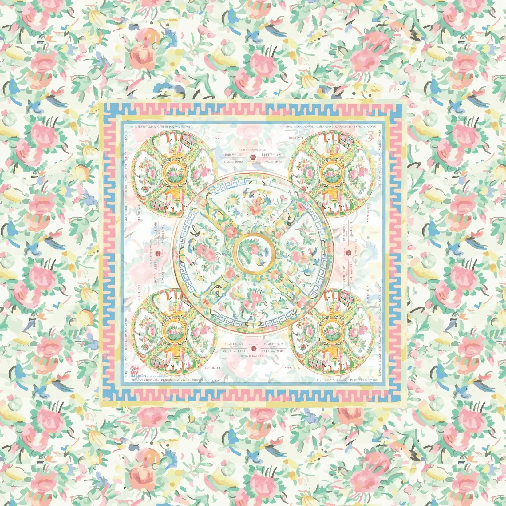 aristocrat mahjong tablecloth