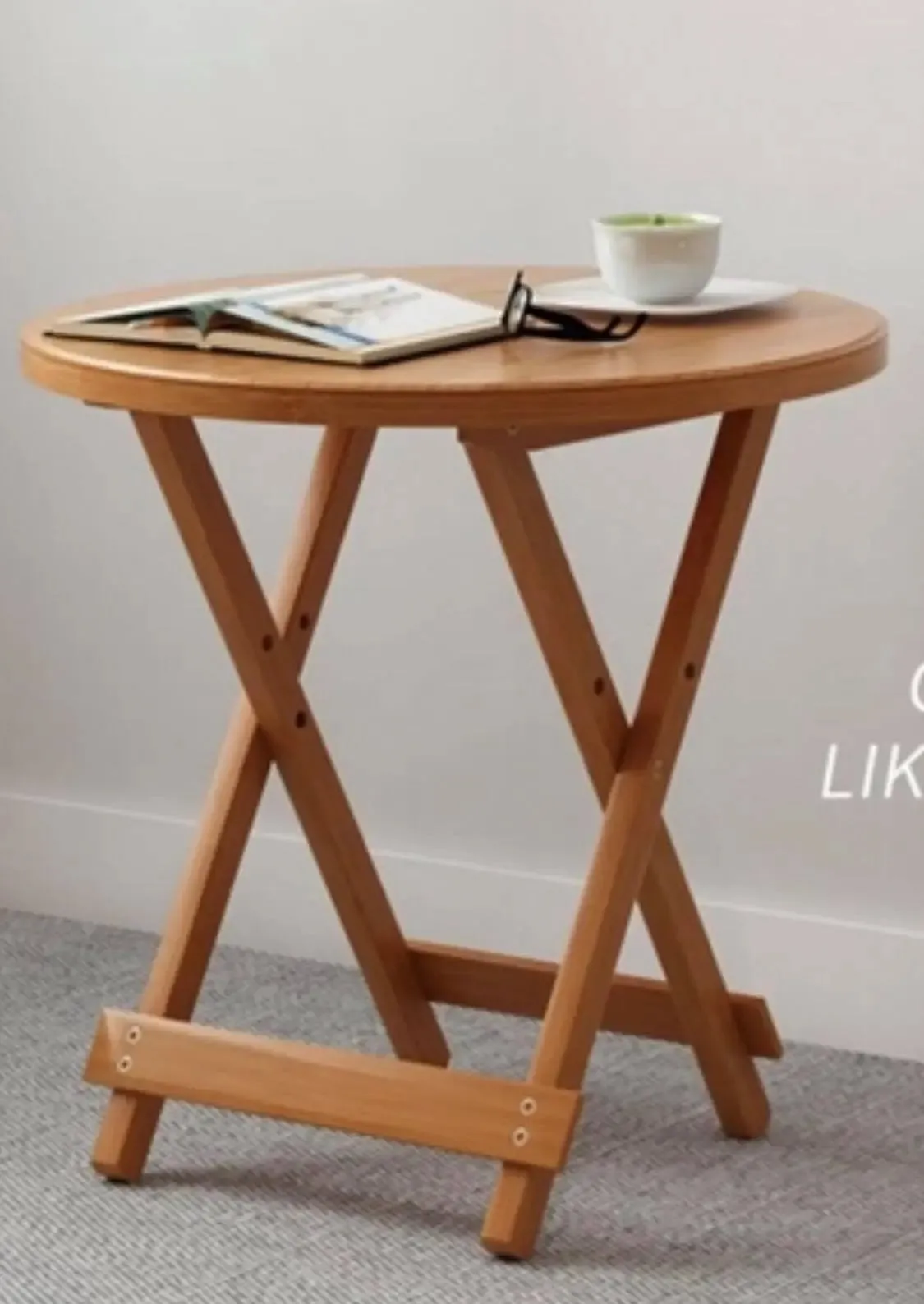 Bamboo Wooden Table Square Or Round Foldable Dining Study Picnic In or Outdoor竹桌