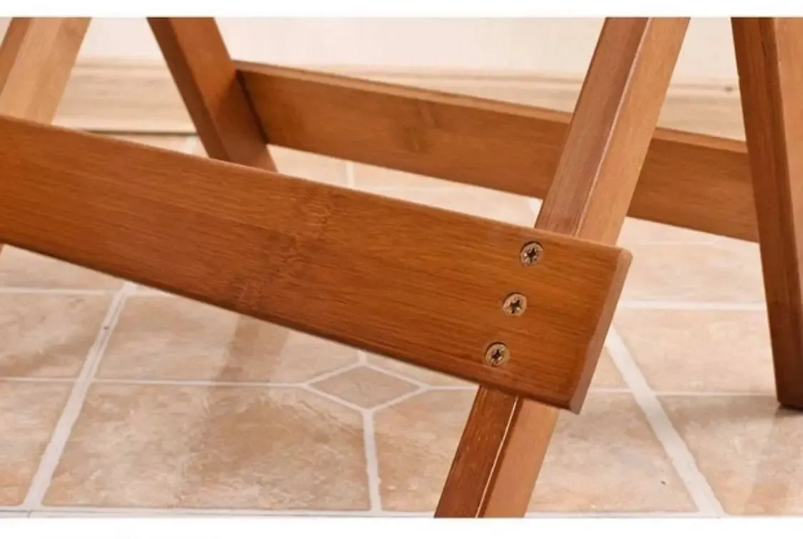 Bamboo Wooden Table Square Or Round Foldable Dining Study Picnic In or Outdoor竹桌