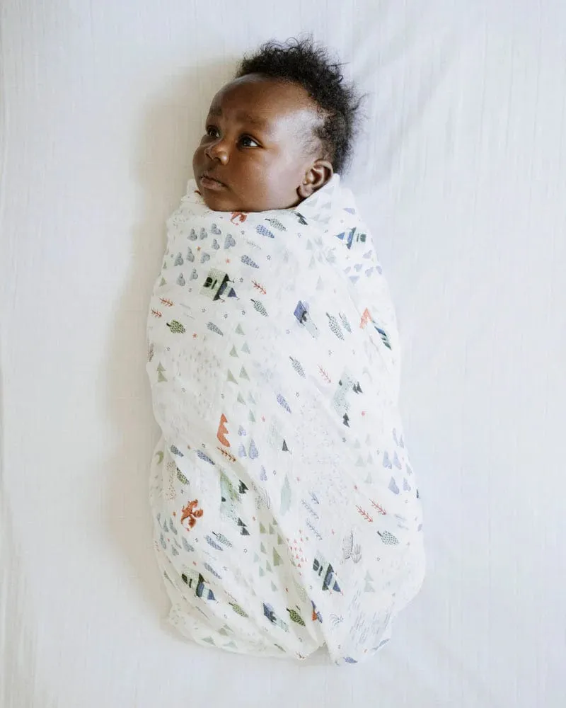 Deluxe Muslin Swaddle Blanket - Dragon Days