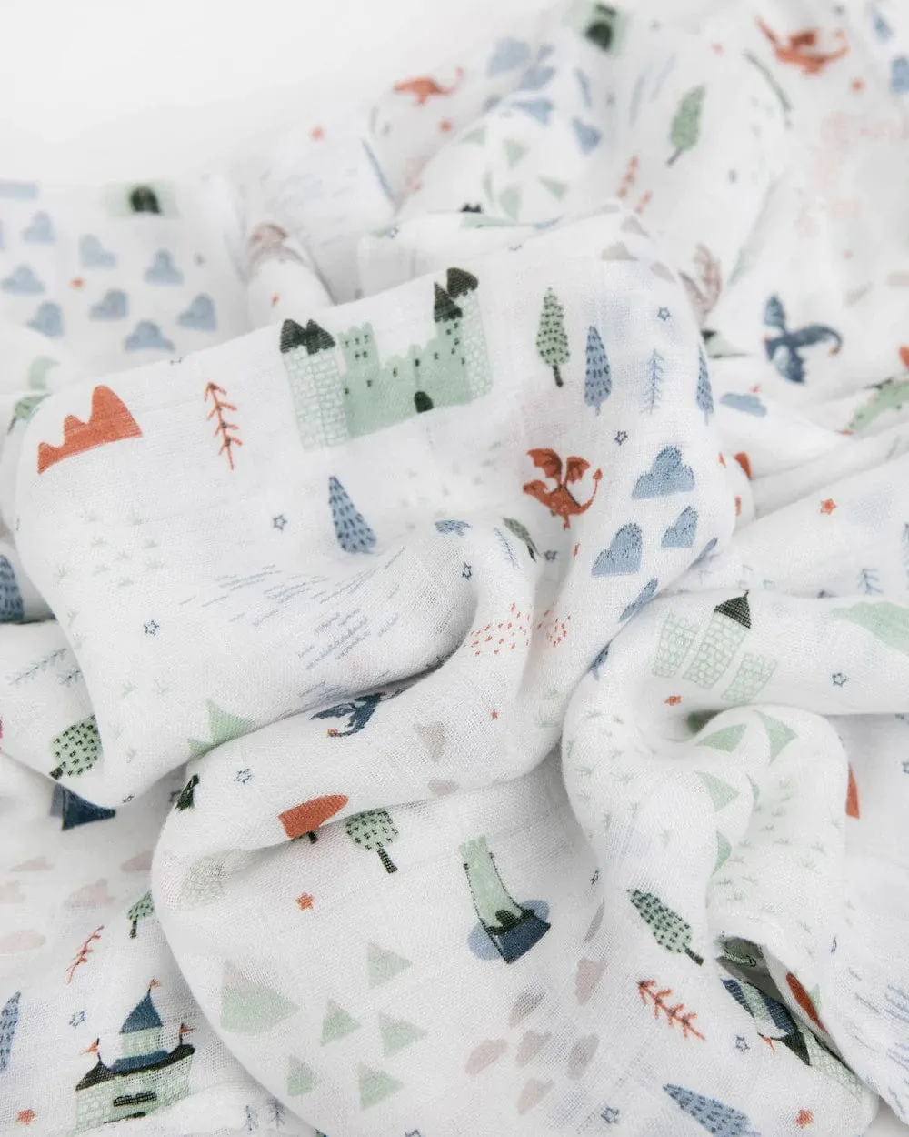Deluxe Muslin Swaddle Blanket - Dragon Days