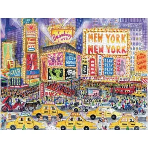 Galison Michael Storrings The Great White Way 2000 Piece Puzzle, Multicolor