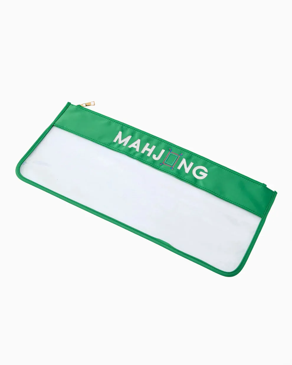 Green Stitched Mahjong Tile Bag