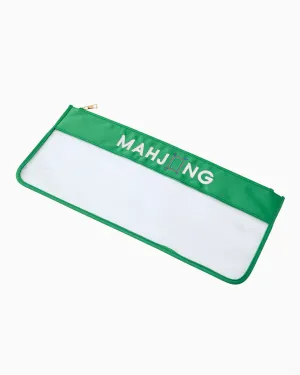 Green Stitched Mahjong Tile Bag