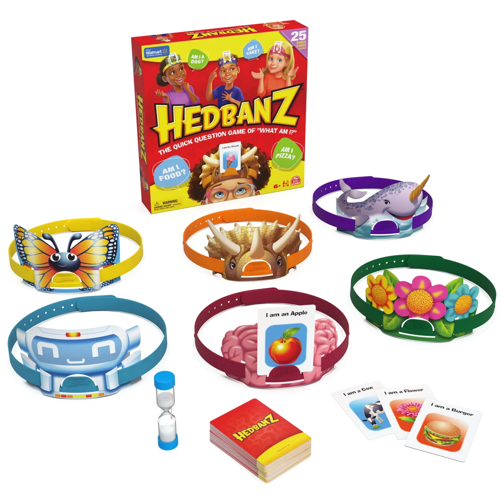 Hedbanz 2nd Edition Picture Guessing Board Game with 25 Bonus Cards Walmart Exclusive