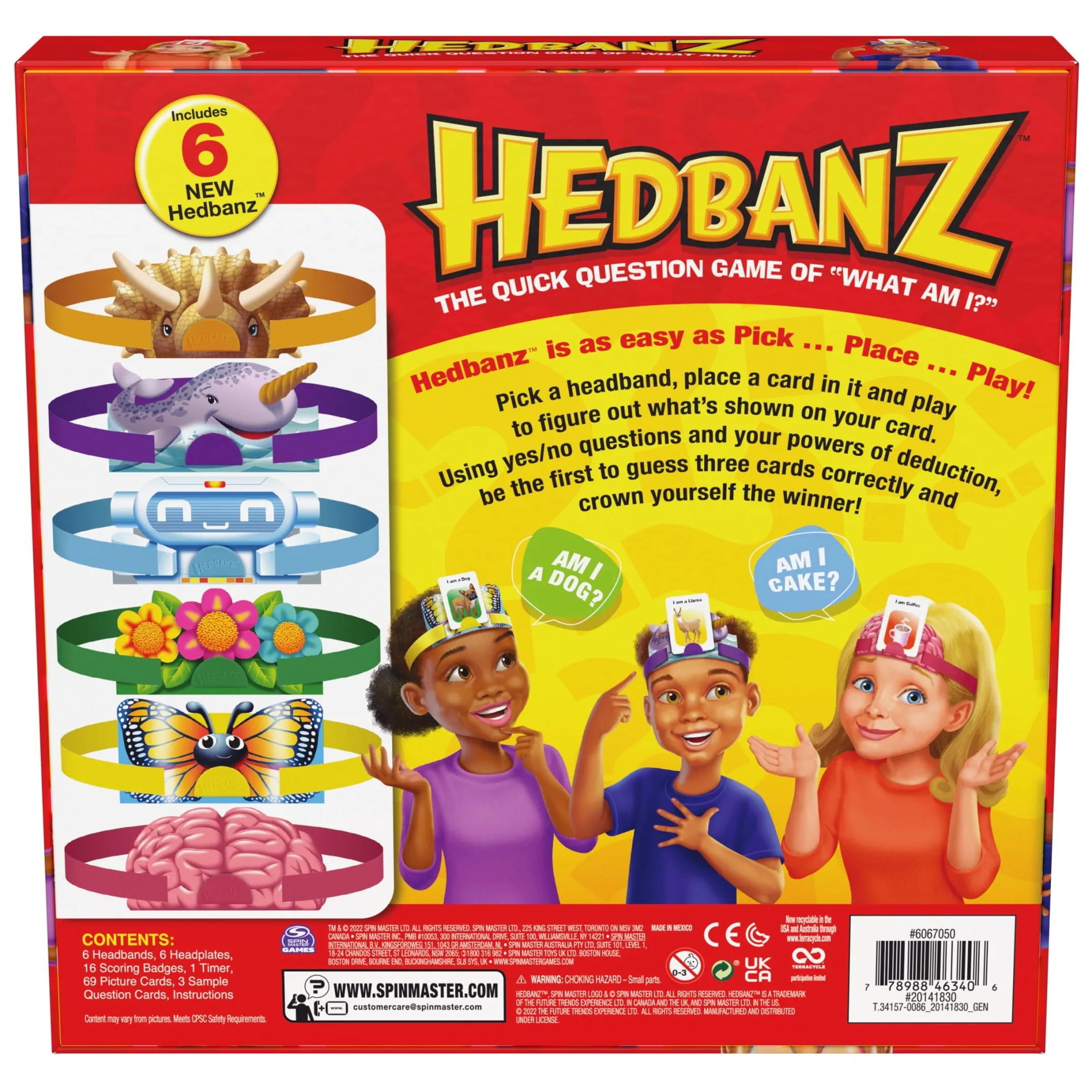 Hedbanz 2nd Edition Picture Guessing Board Game with 25 Bonus Cards Walmart Exclusive