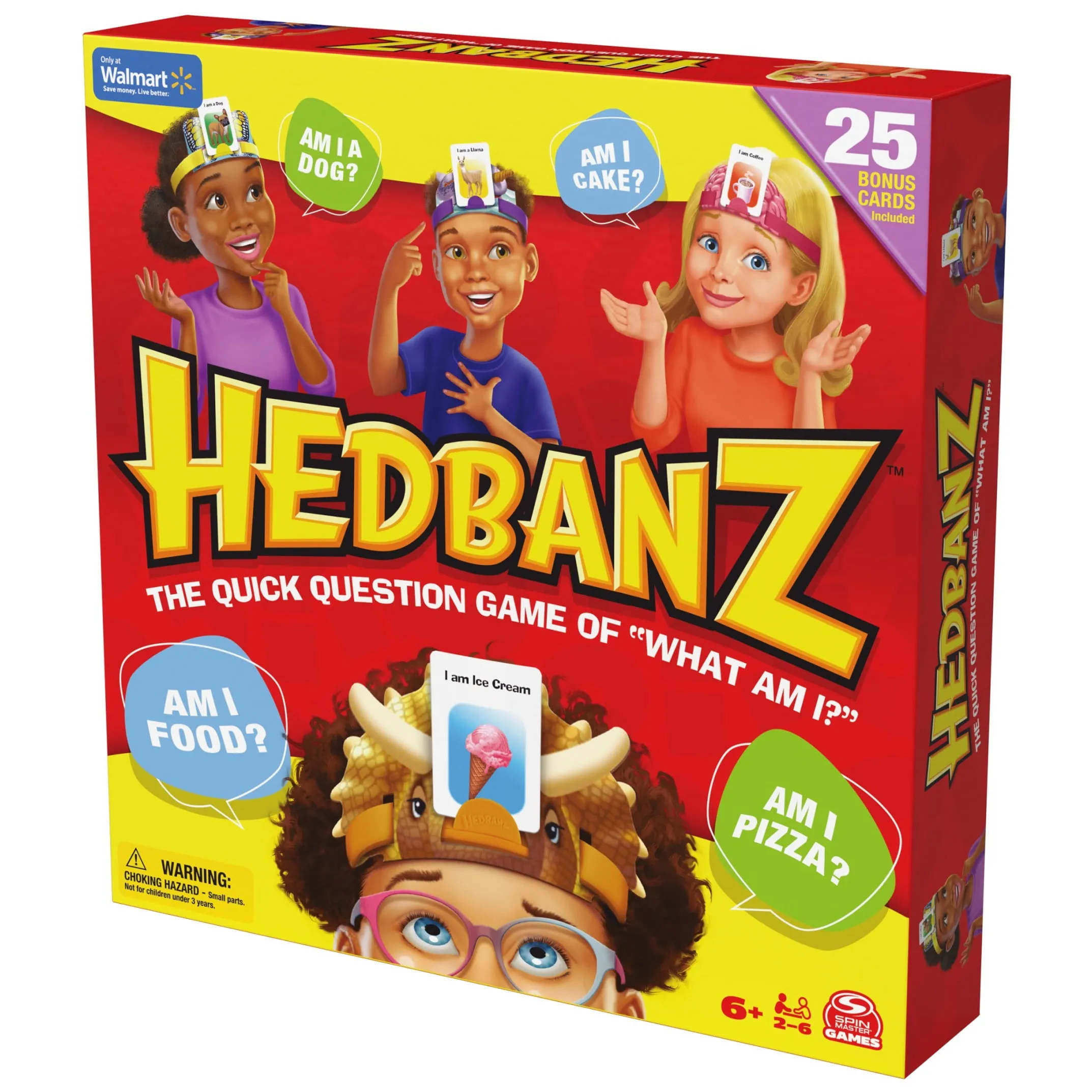Hedbanz 2nd Edition Picture Guessing Board Game with 25 Bonus Cards Walmart Exclusive