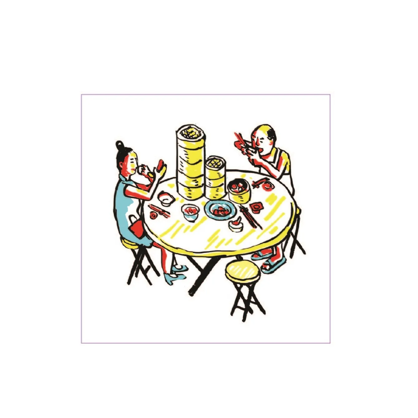 Hong Kong Scenes Greeting Card, Set of 8