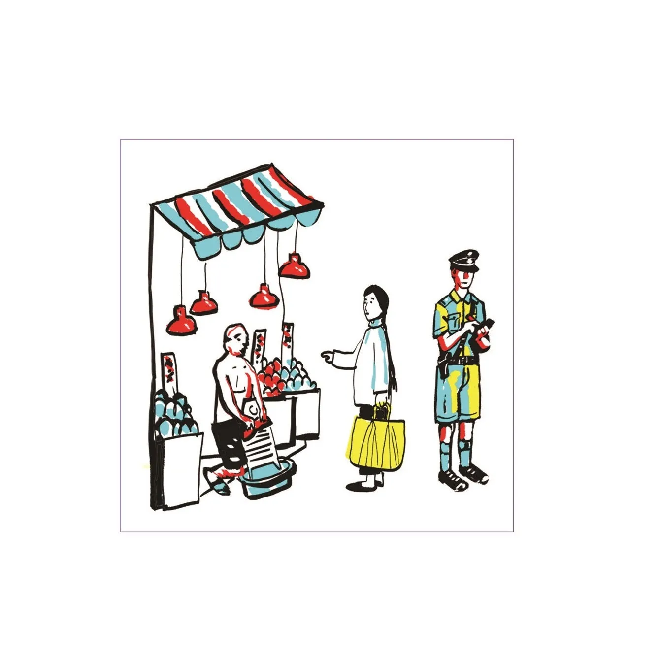 Hong Kong Scenes Greeting Card, Set of 8
