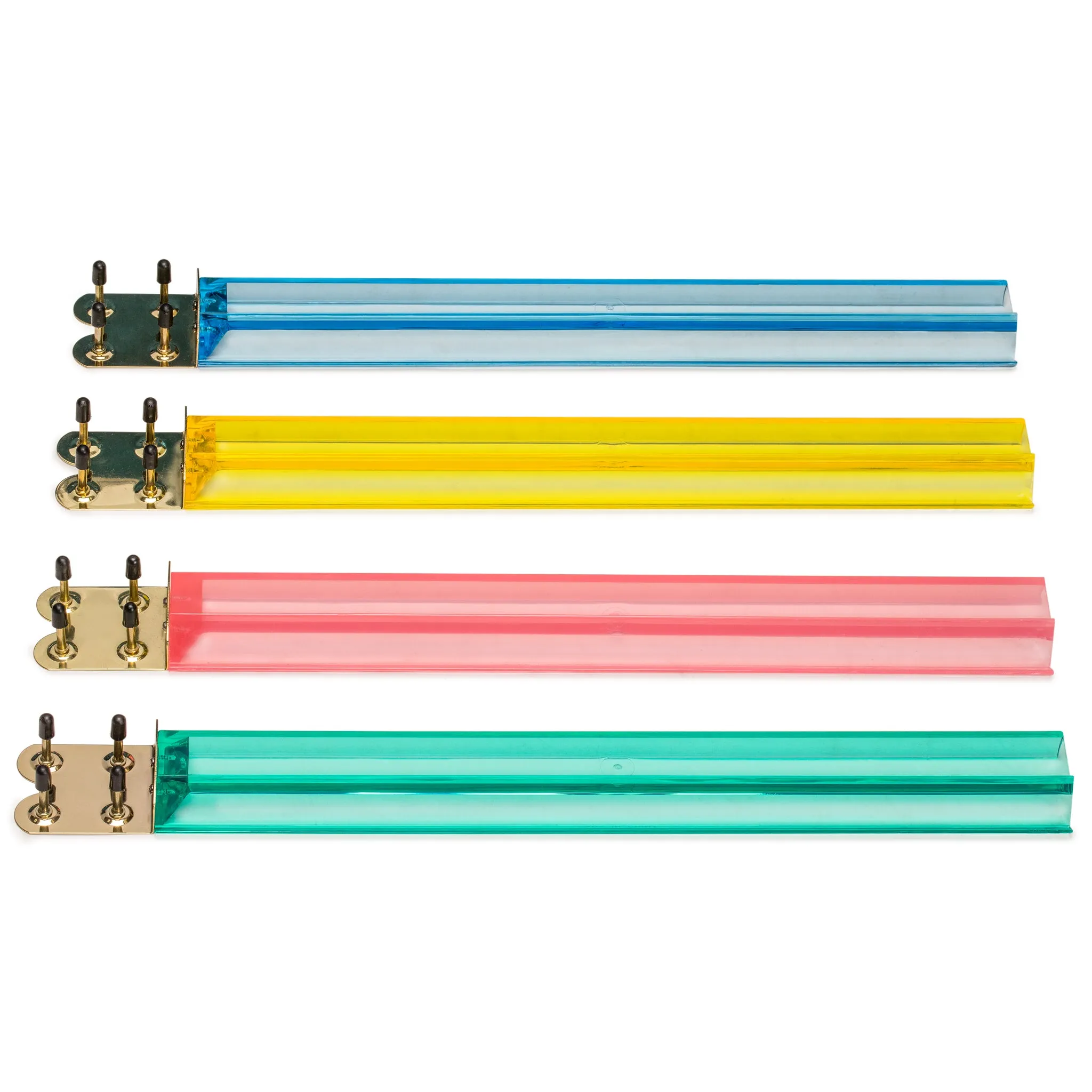 Jewel Tone Multi-Color Acrylic Mahjong Racks, 18" - Set of 4