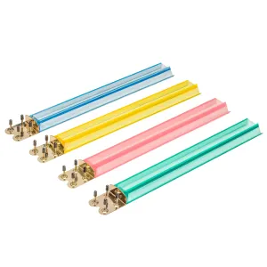 Jewel Tone Multi-Color Acrylic Mahjong Racks, 18" - Set of 4