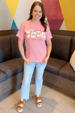 Let's Play Mahj Pink Top