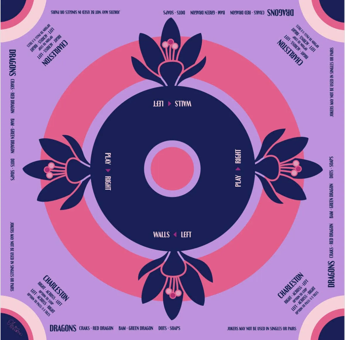 Lilac Preppy Soiree Mat