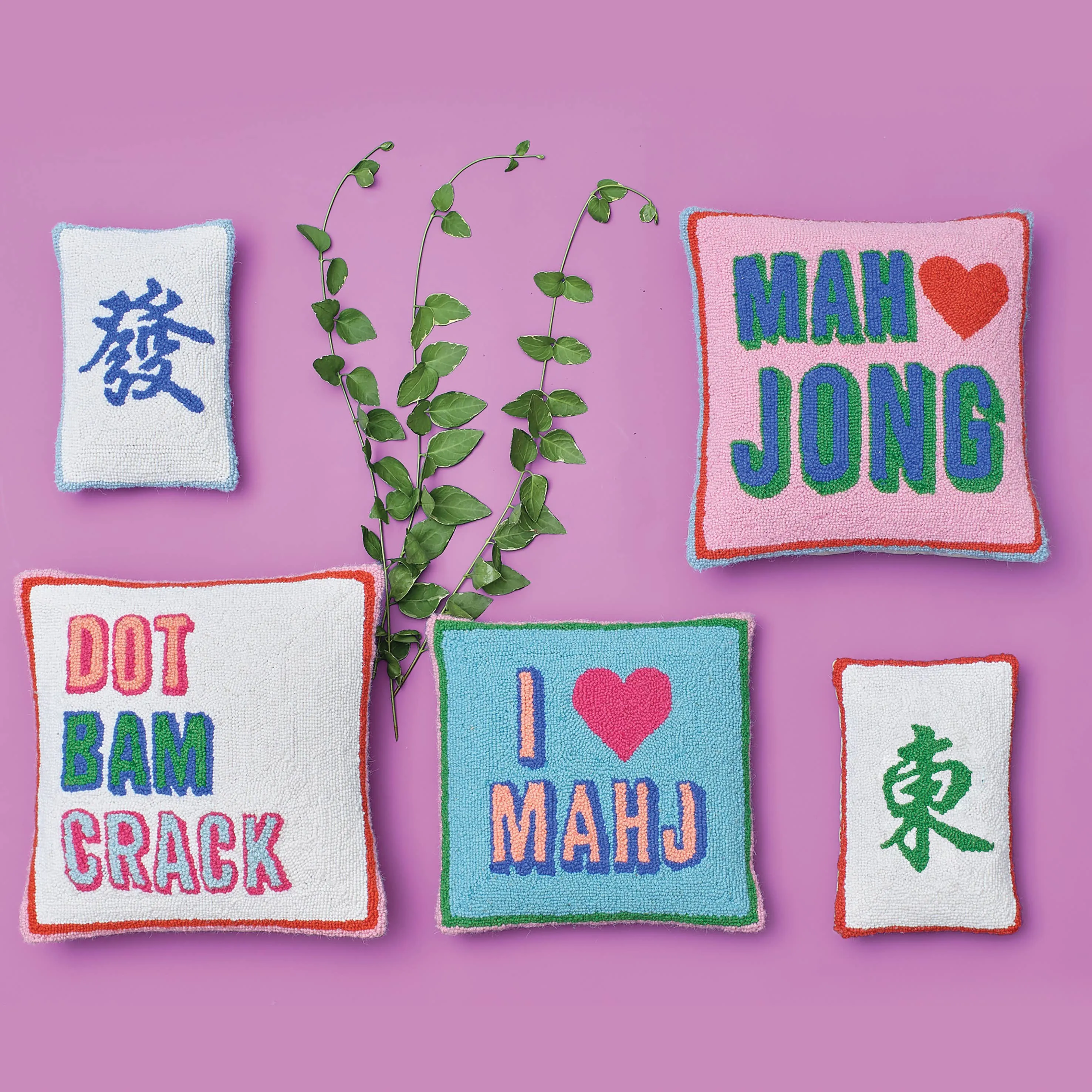 Mahj Wind Tile Hook Pillow