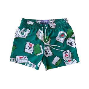 Mahjong Mayhem Swim Trunks