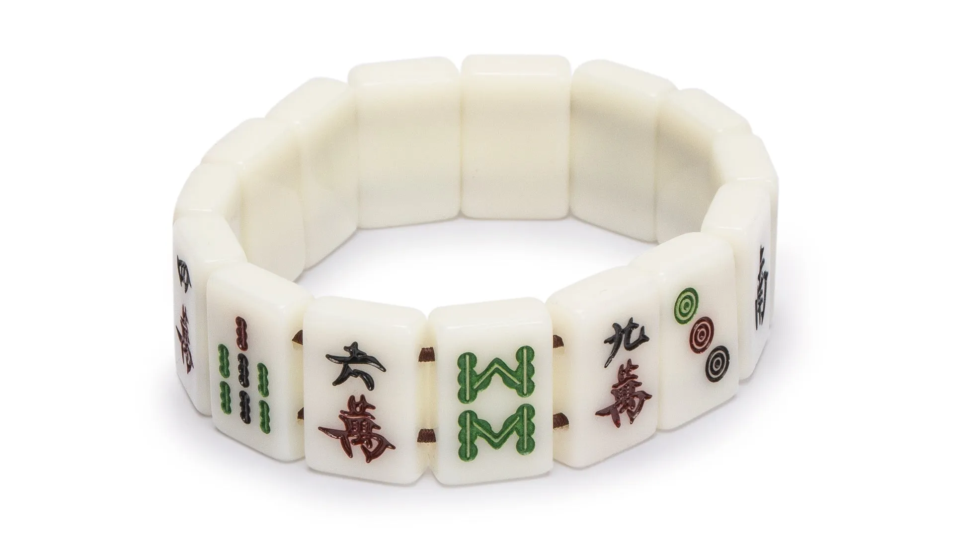 Mahjong Mini-Tiles Stretchy Bracelet