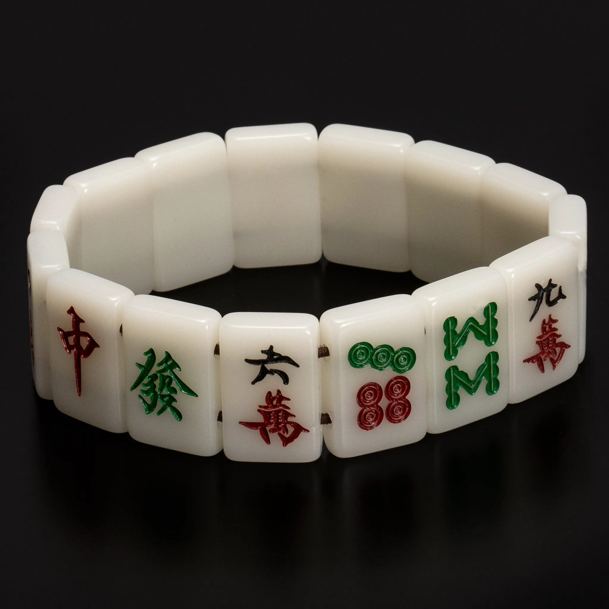 Mahjong Mini-Tiles Stretchy Bracelet