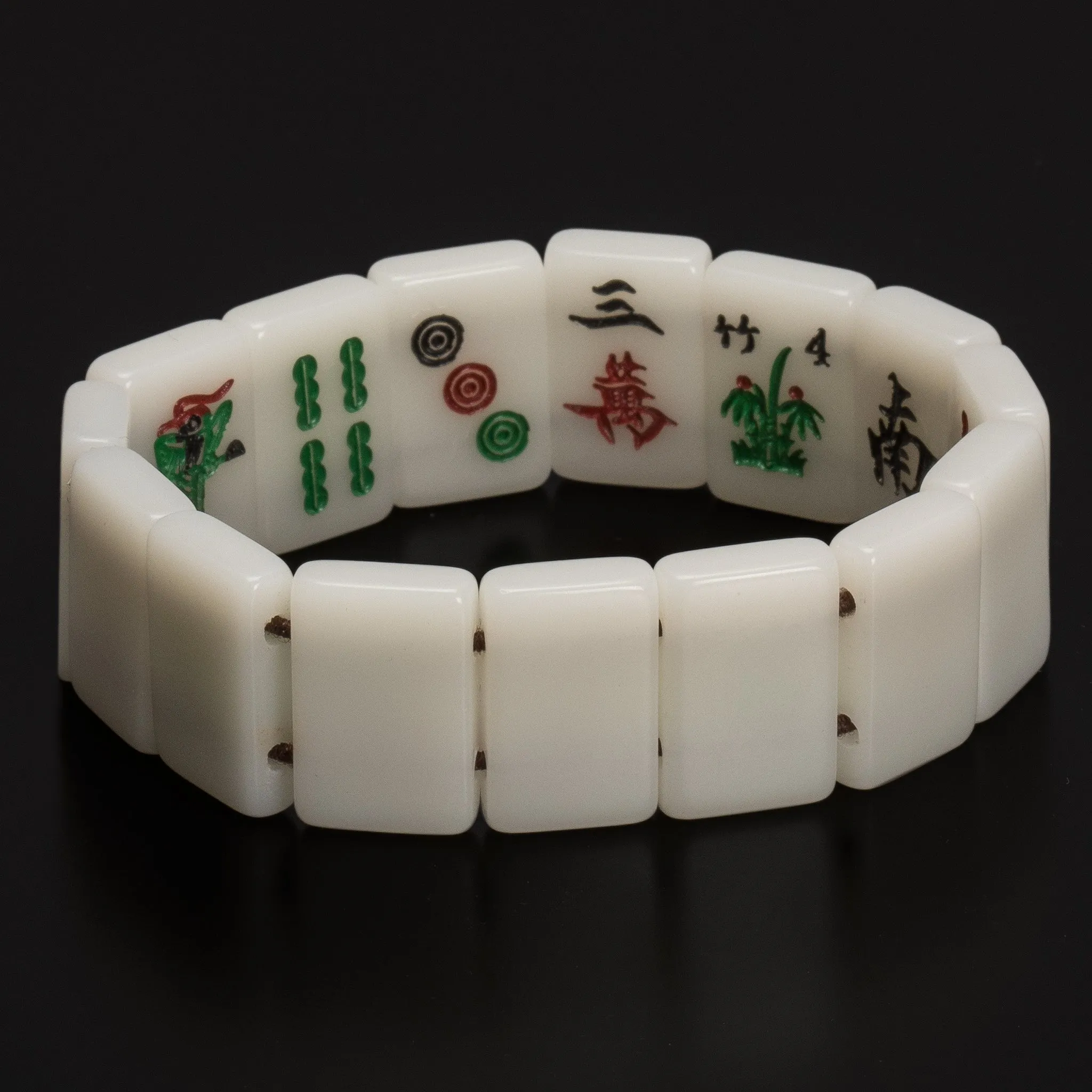 Mahjong Mini-Tiles Stretchy Bracelet