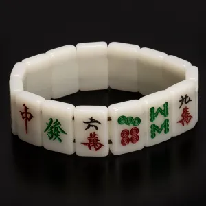 Mahjong Mini-Tiles Stretchy Bracelet