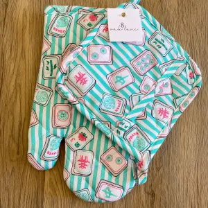 Mahjong Stripe Oven Mitt Set
