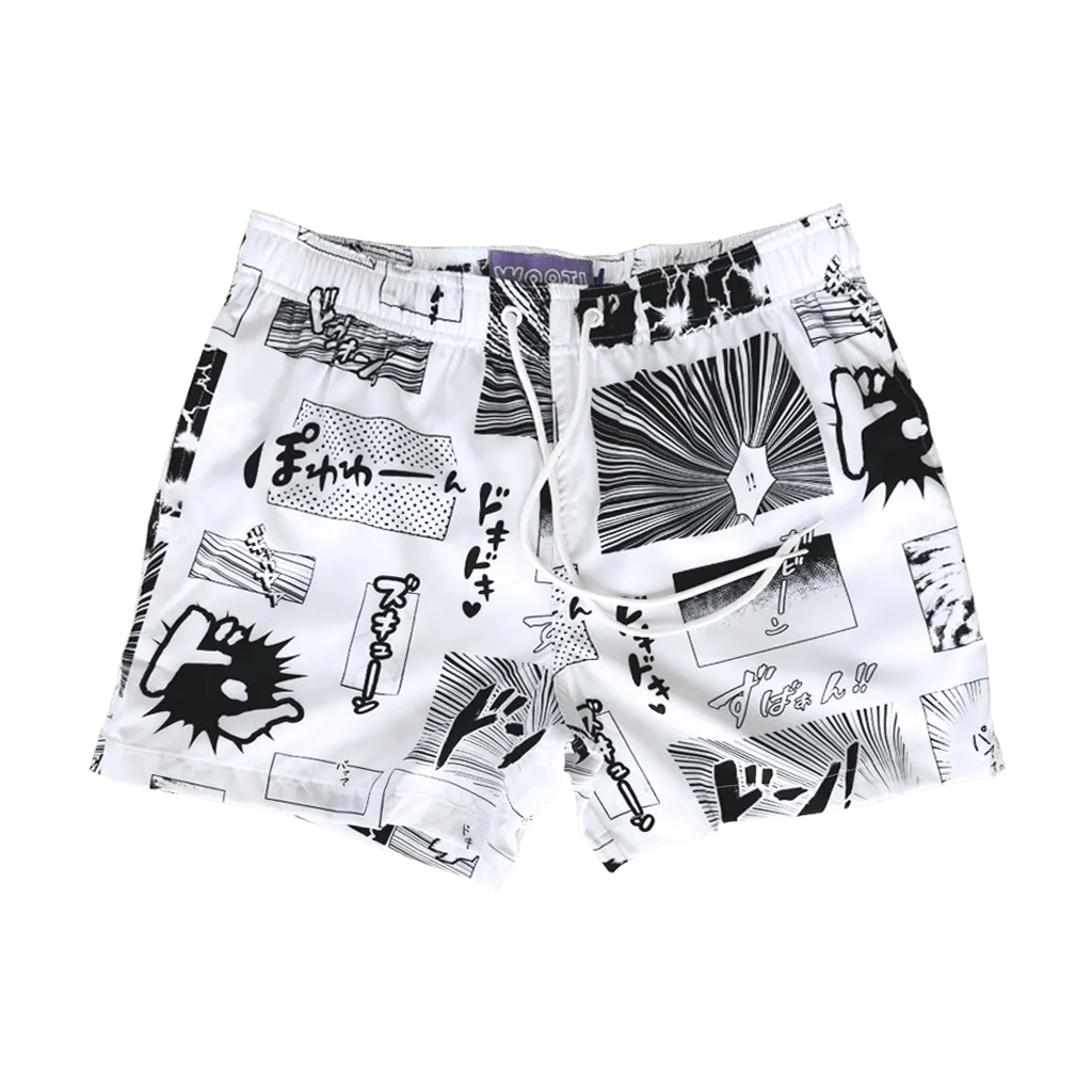Manga Panel Swim Trunks