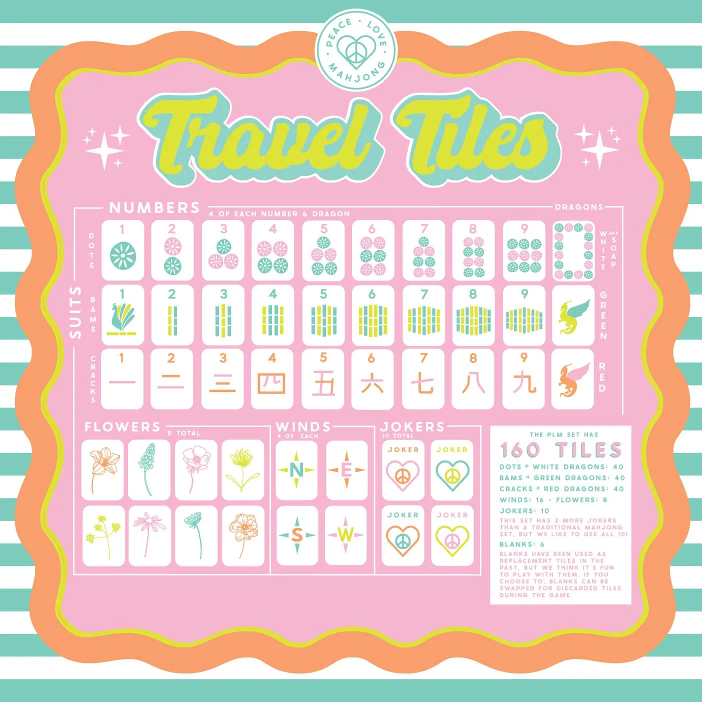 OG Travel Mahjong Set - White Tiles