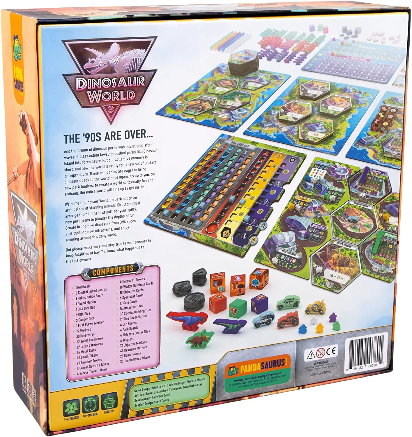 PANDASAURUS  BOARD GAME-DINOSAUR WORLD