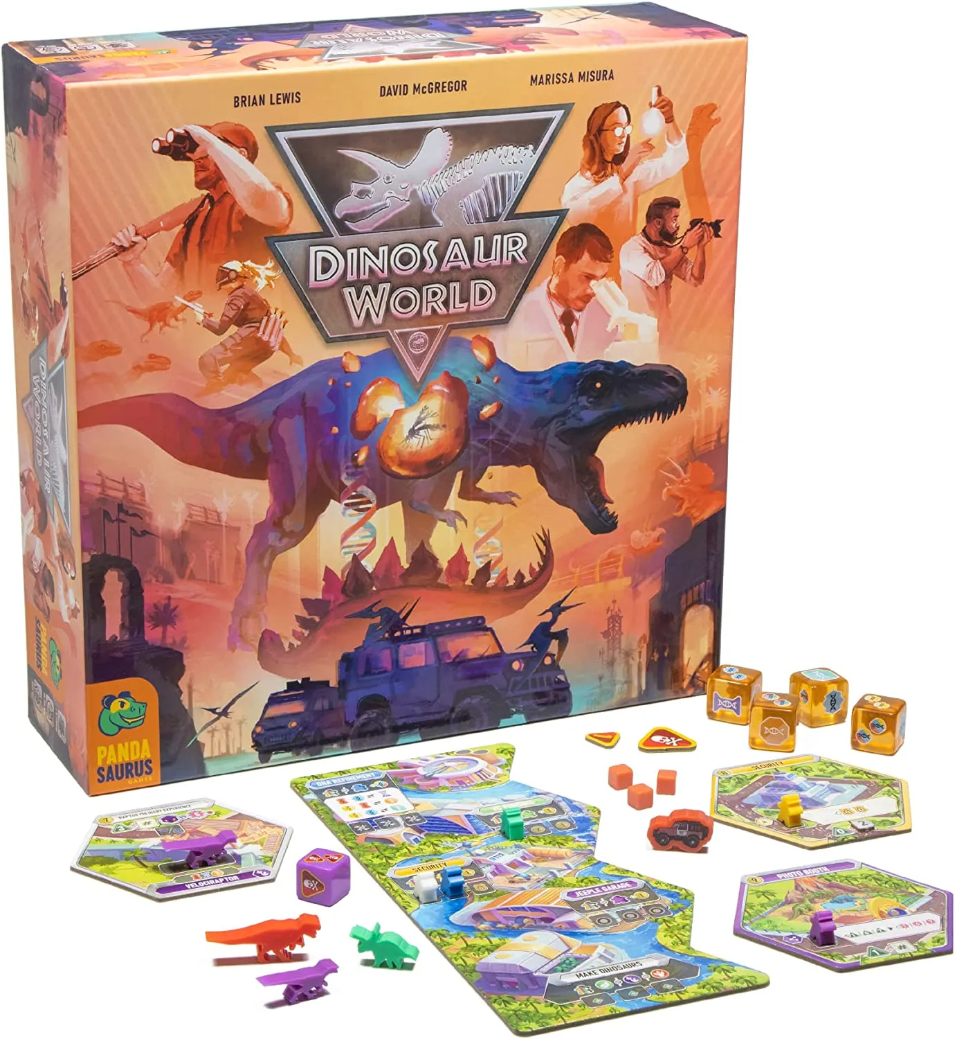 PANDASAURUS  BOARD GAME-DINOSAUR WORLD