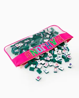 Pink Mahjong Tile Bag