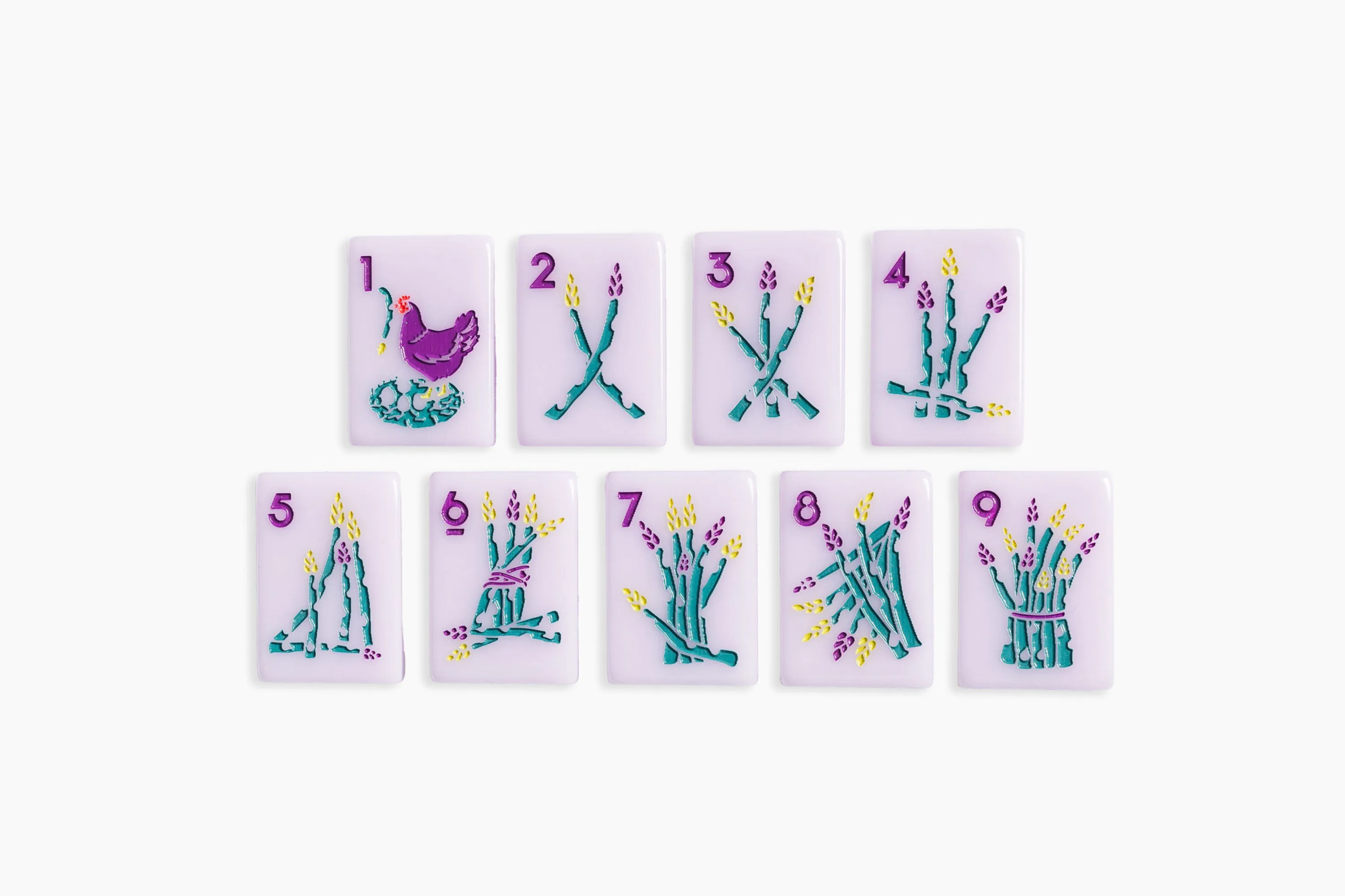 PREORDER: The Foodie Line: Lilac Mahjong Tiles