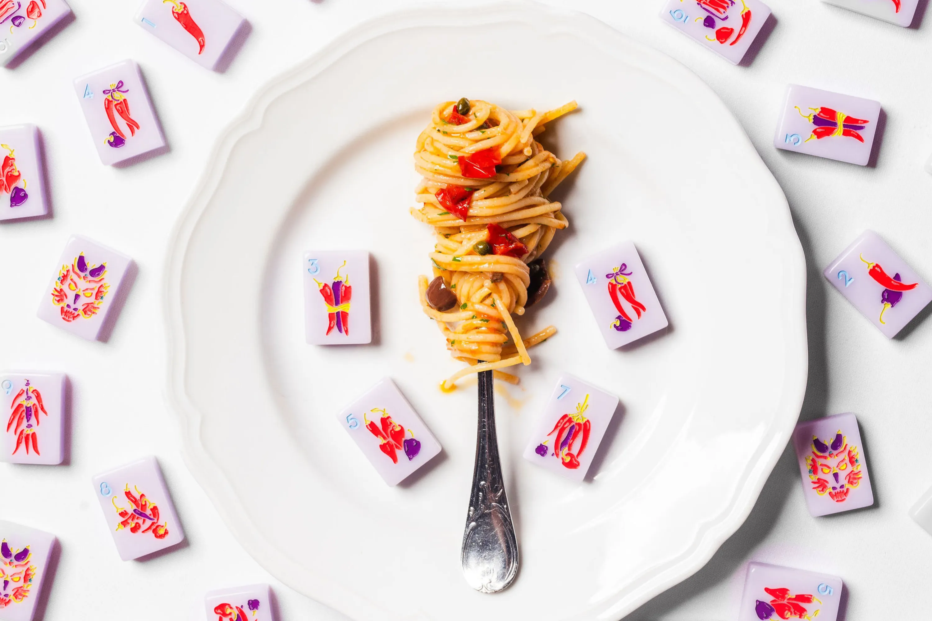 PREORDER: The Foodie Line: Lilac Mahjong Tiles