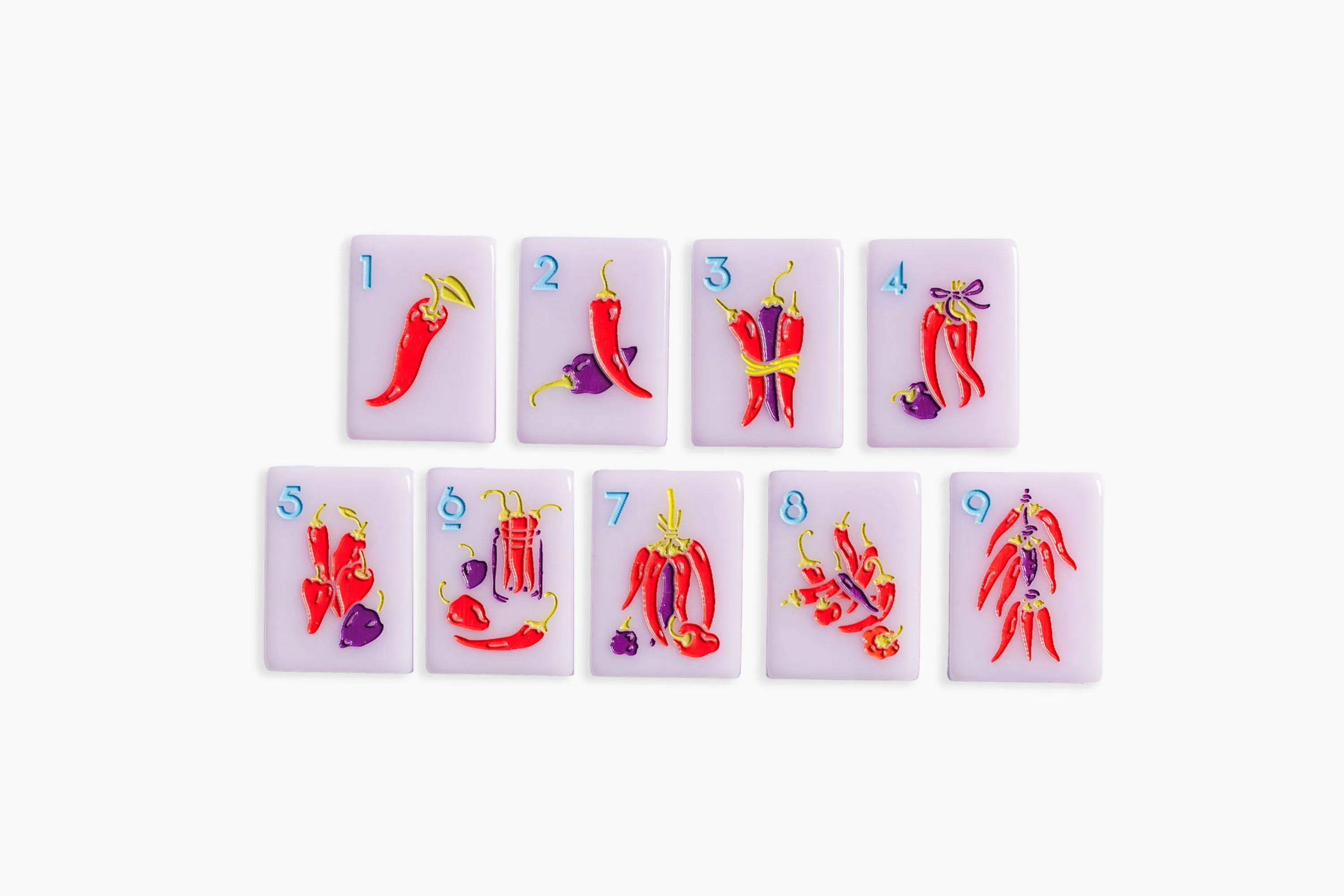 PREORDER: The Foodie Line: Lilac Mahjong Tiles