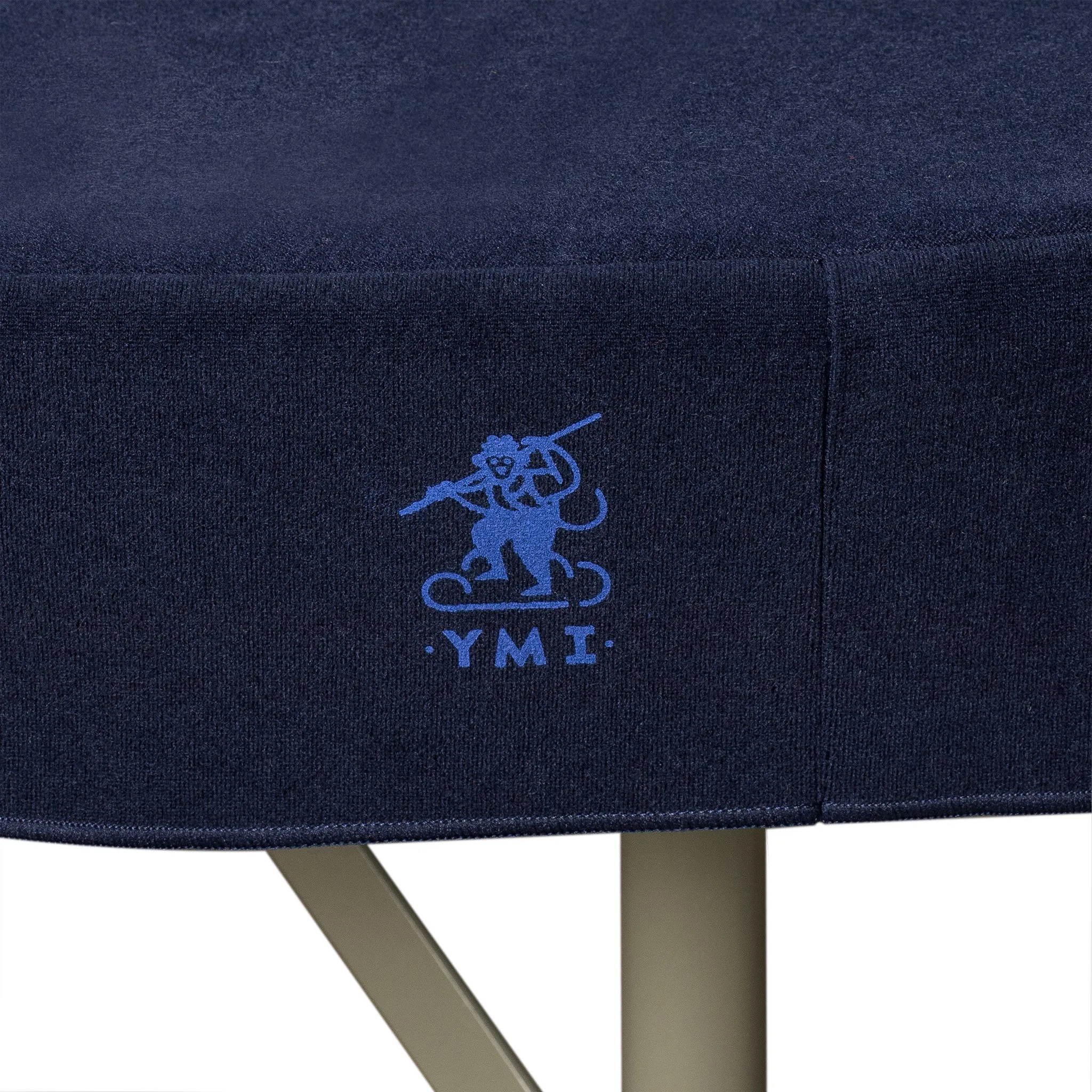 Professional Grade Blue Round Table Cover for Card Games, Mahjong, Board Games, Domino Games, and More - 61.2"