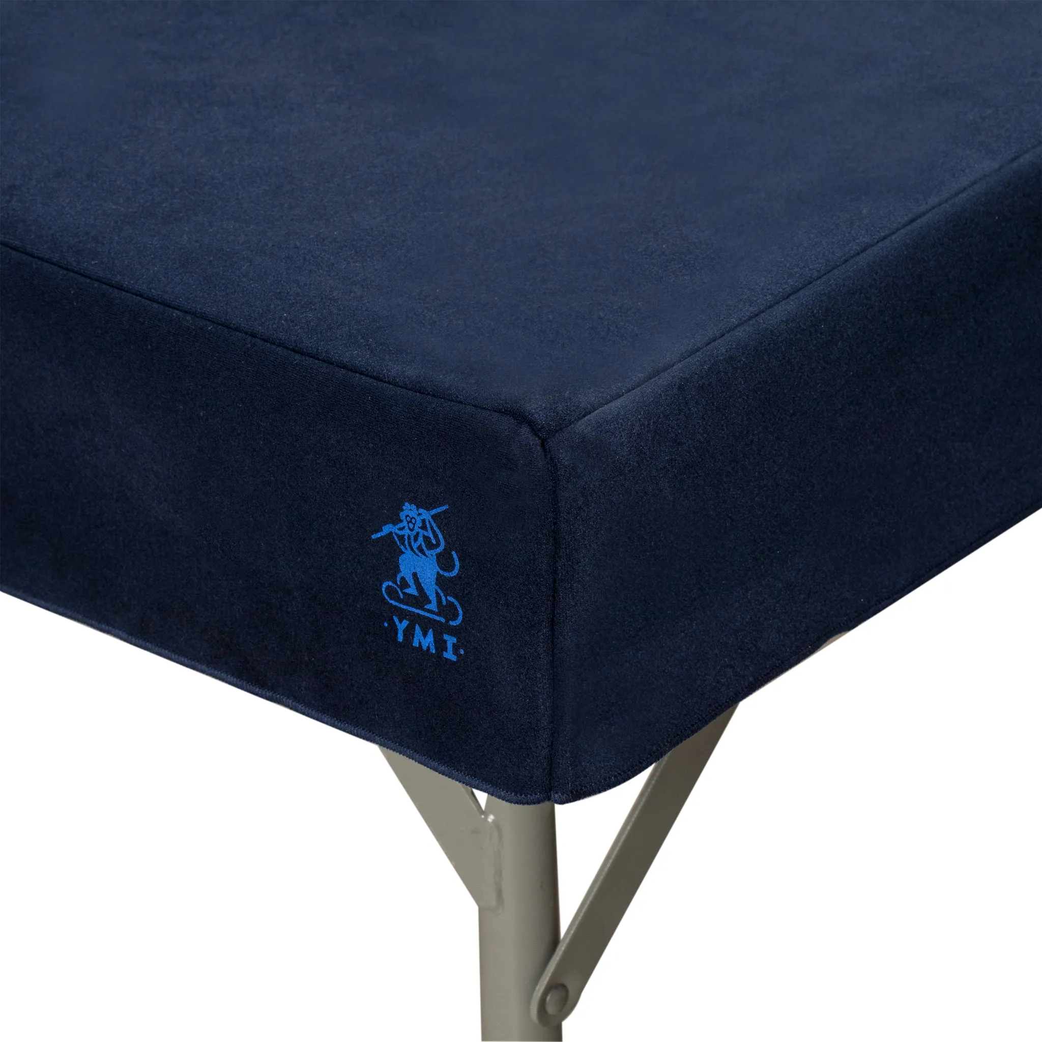 Professional Grade Blue Square Table Cover for Poker, Card Games, Mahjong, Board Games, Tile Games, and Dominoes - 34.8 x 34.8"
