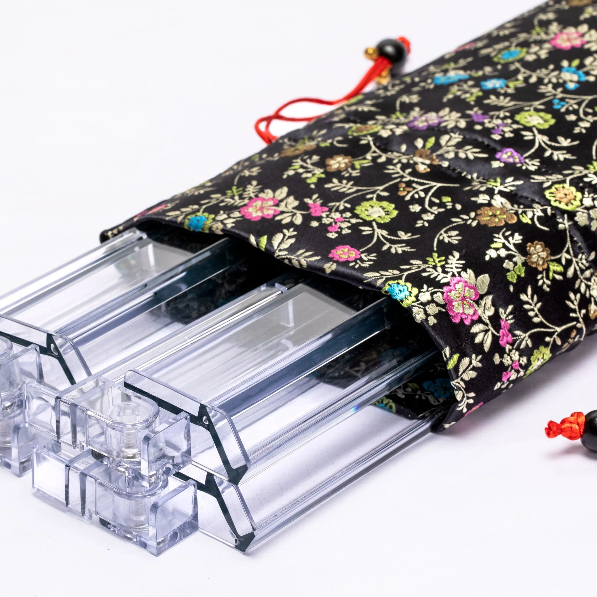 Protective Sleeve for Mahjong Racks and Pushers - Floral - 26 Inches