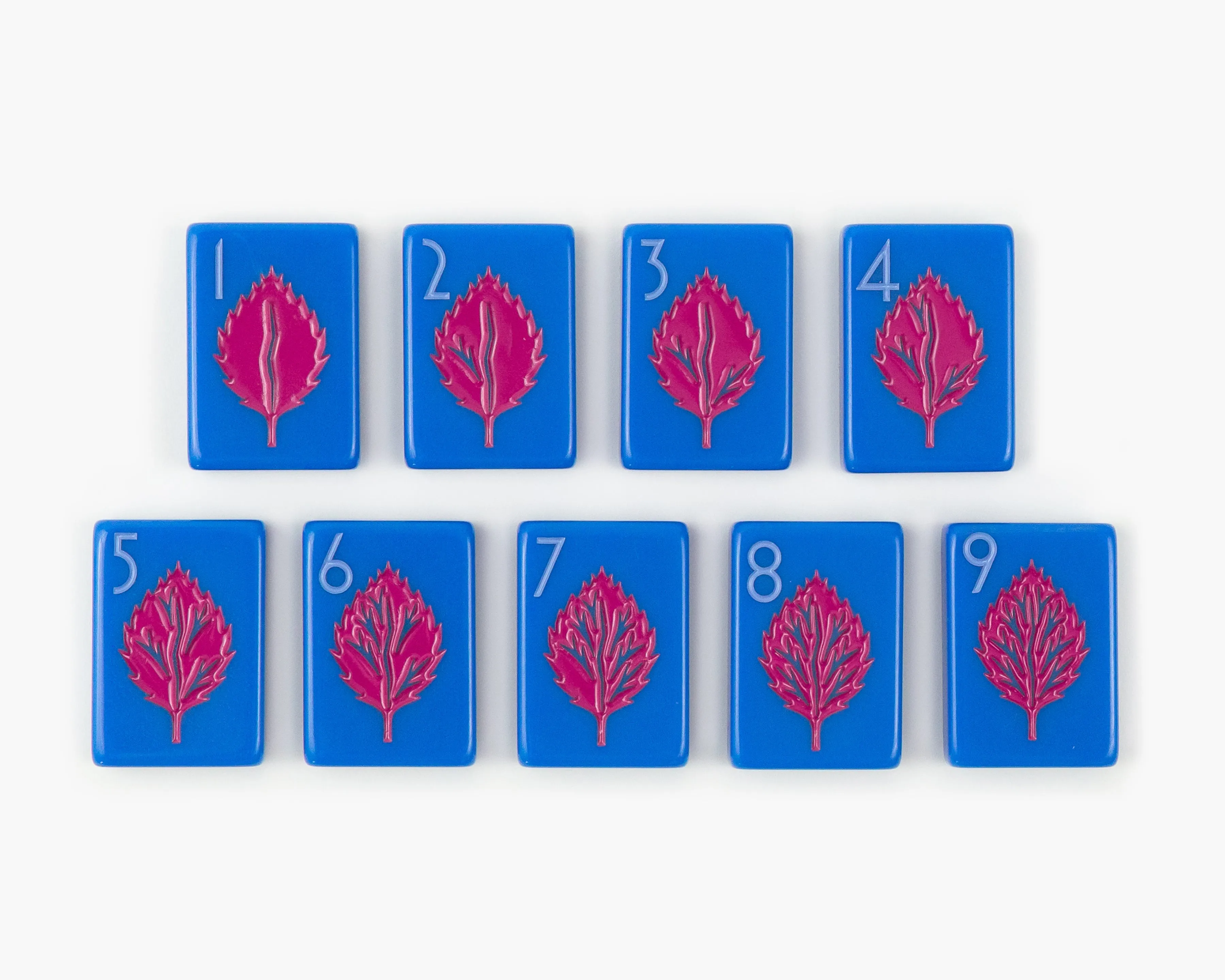 The Botanical Line: Blue-Eyed Jack Mahjong Tiles
