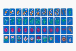The Botanical Line: Blue-Eyed Jack Mahjong Tiles