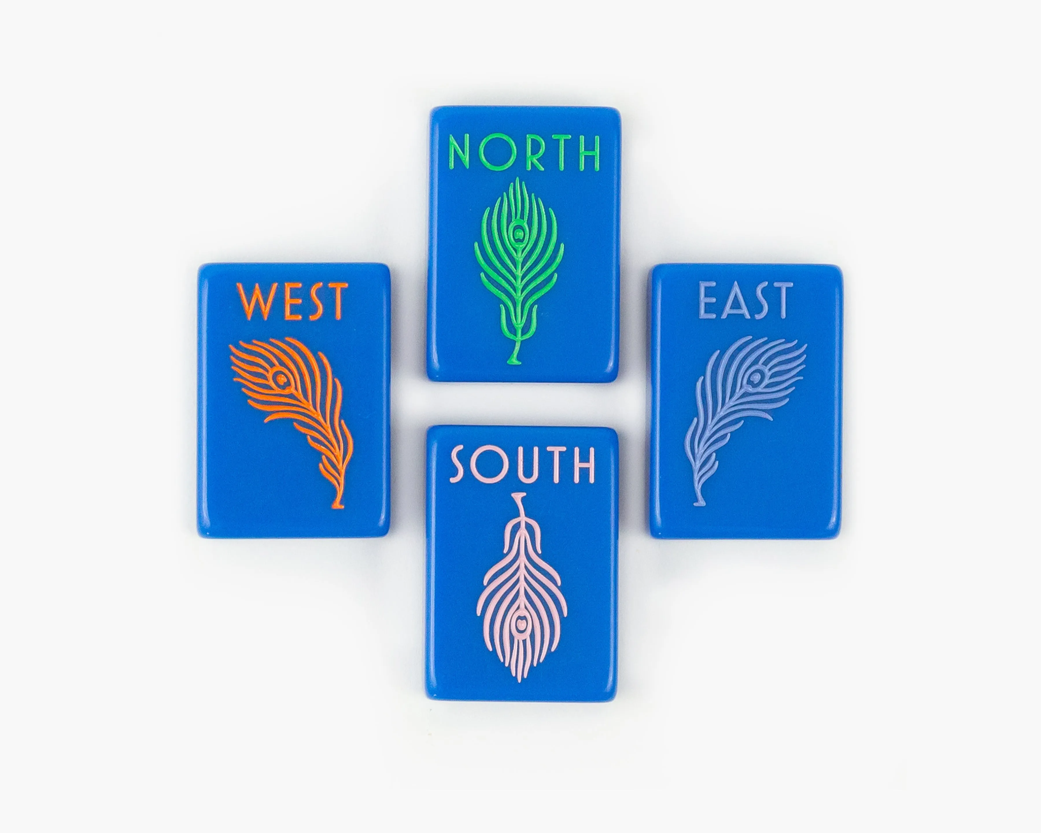 The Botanical Line: Blue-Eyed Jack Mahjong Tiles