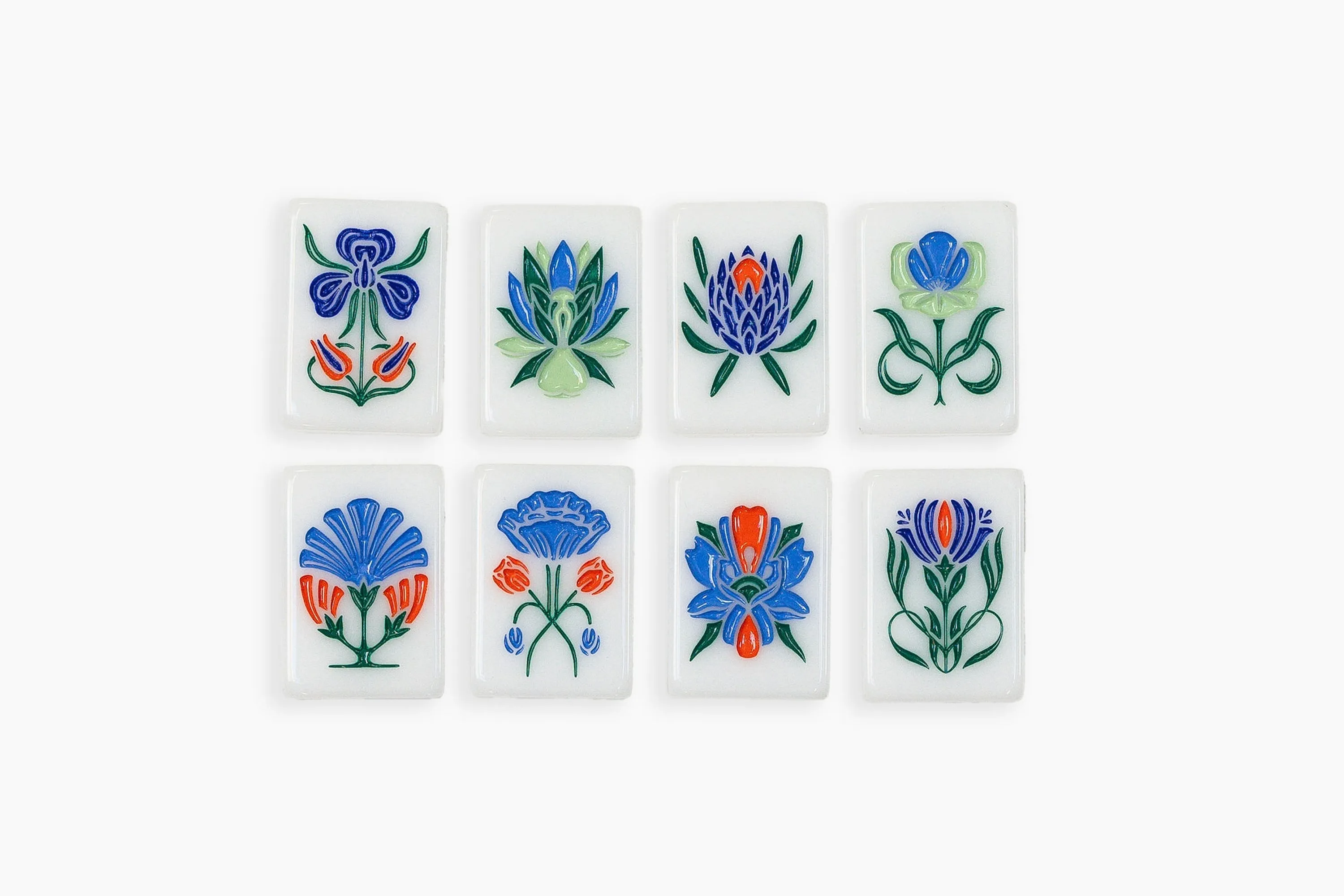 The Botanical Line: Newport Mahjong Tiles