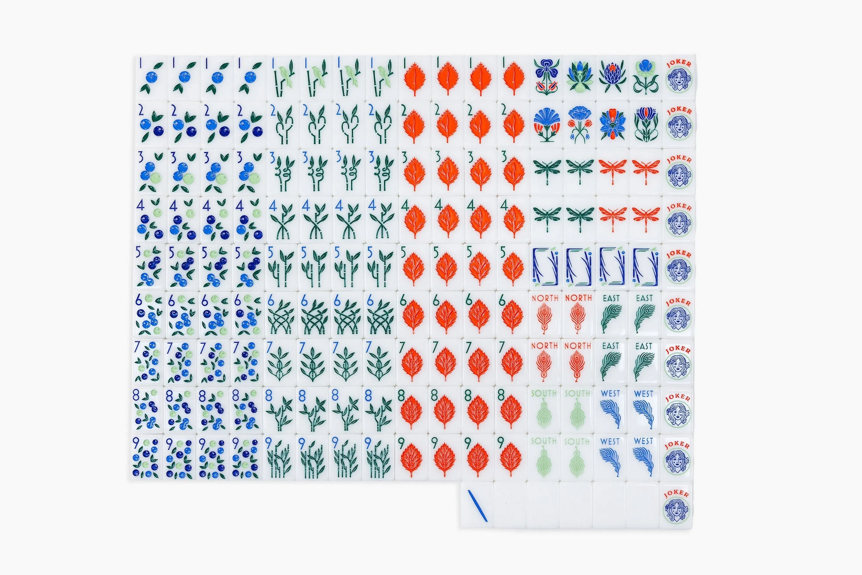 The Botanical Line: Newport Mahjong Tiles