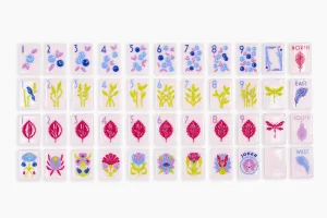 The Botanical Line: Paris Pink 2.0 Mahjong Tiles