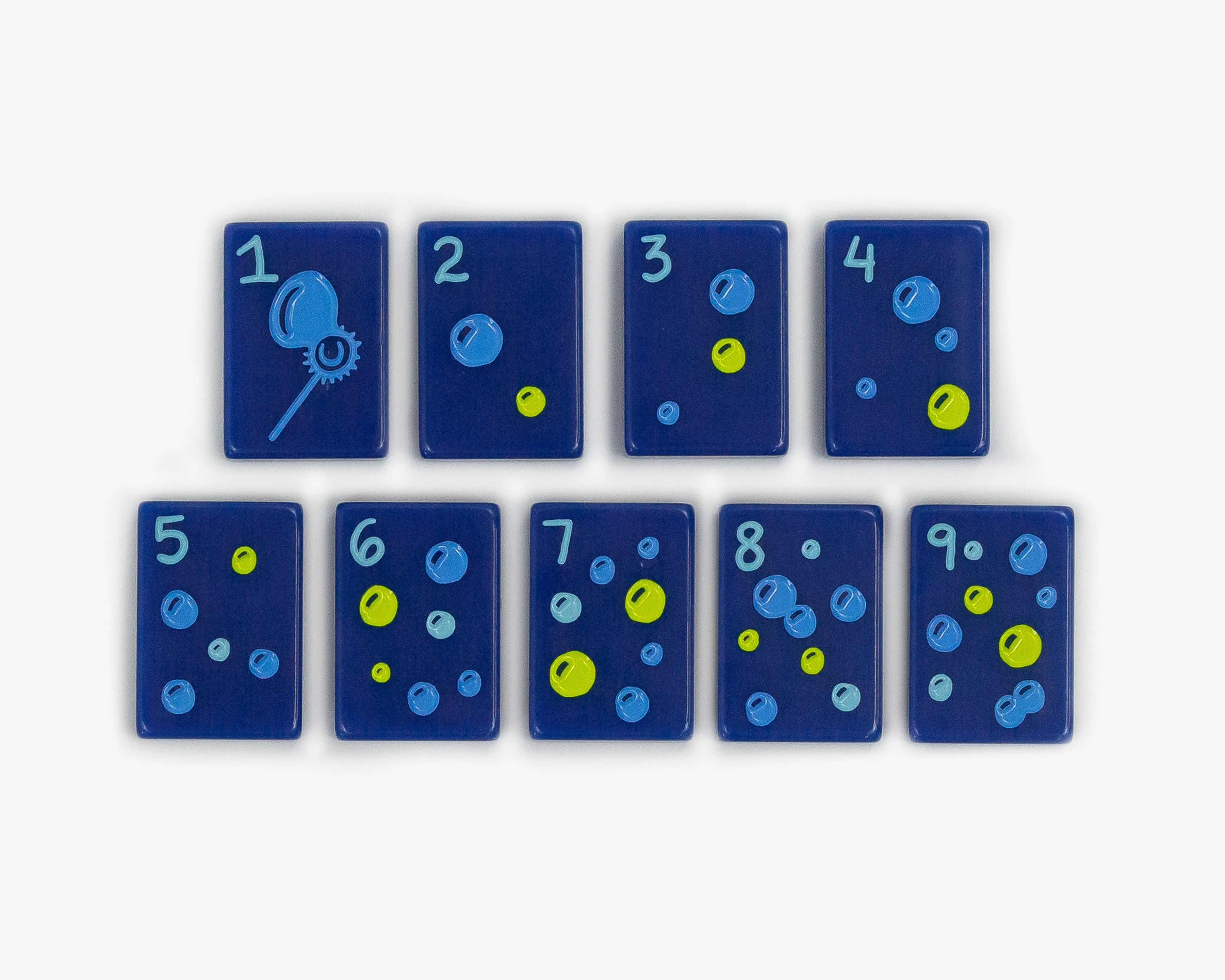 The Cheeky Line: Midnight Blue Mahjong Tiles