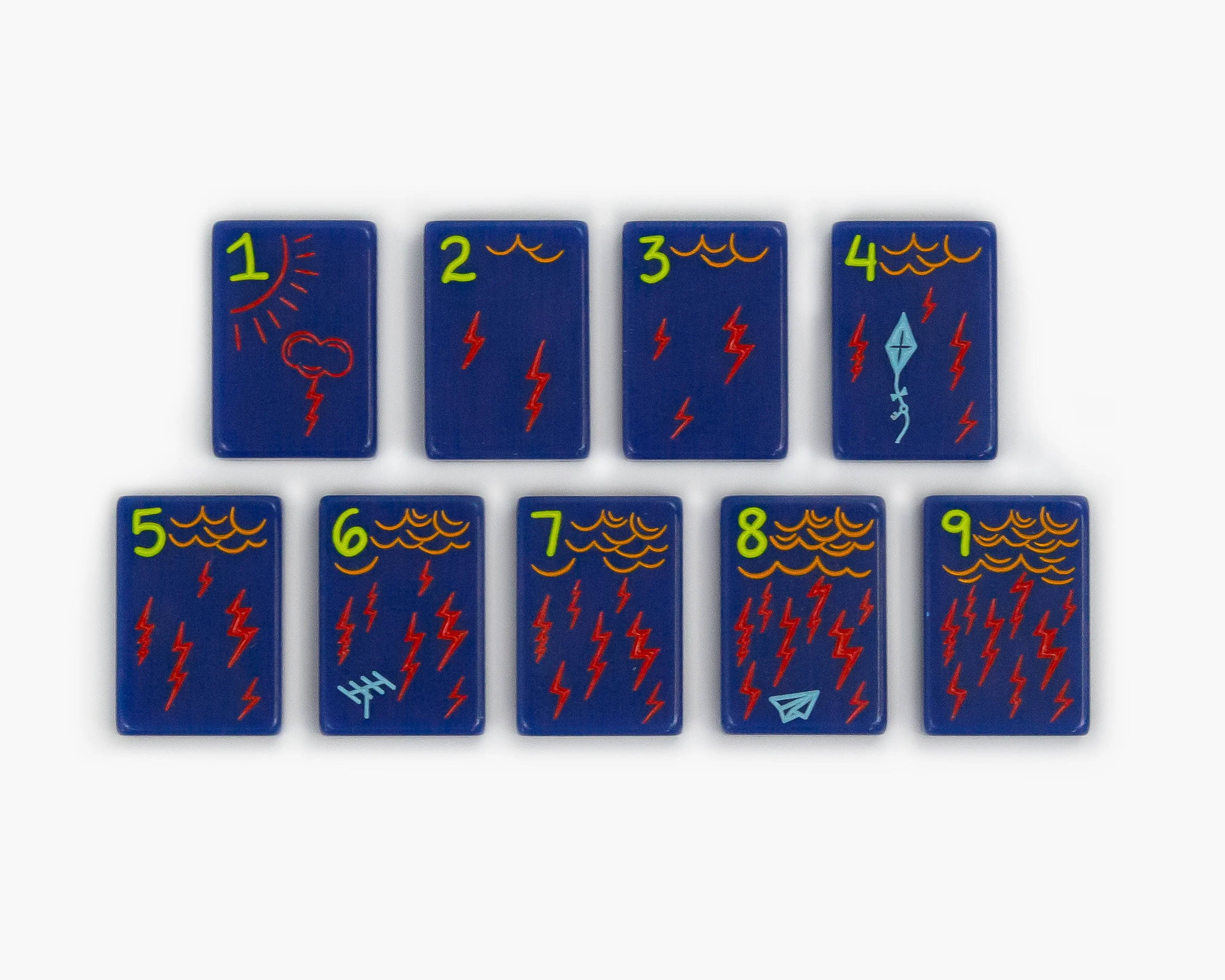 The Cheeky Line: Midnight Blue Mahjong Tiles