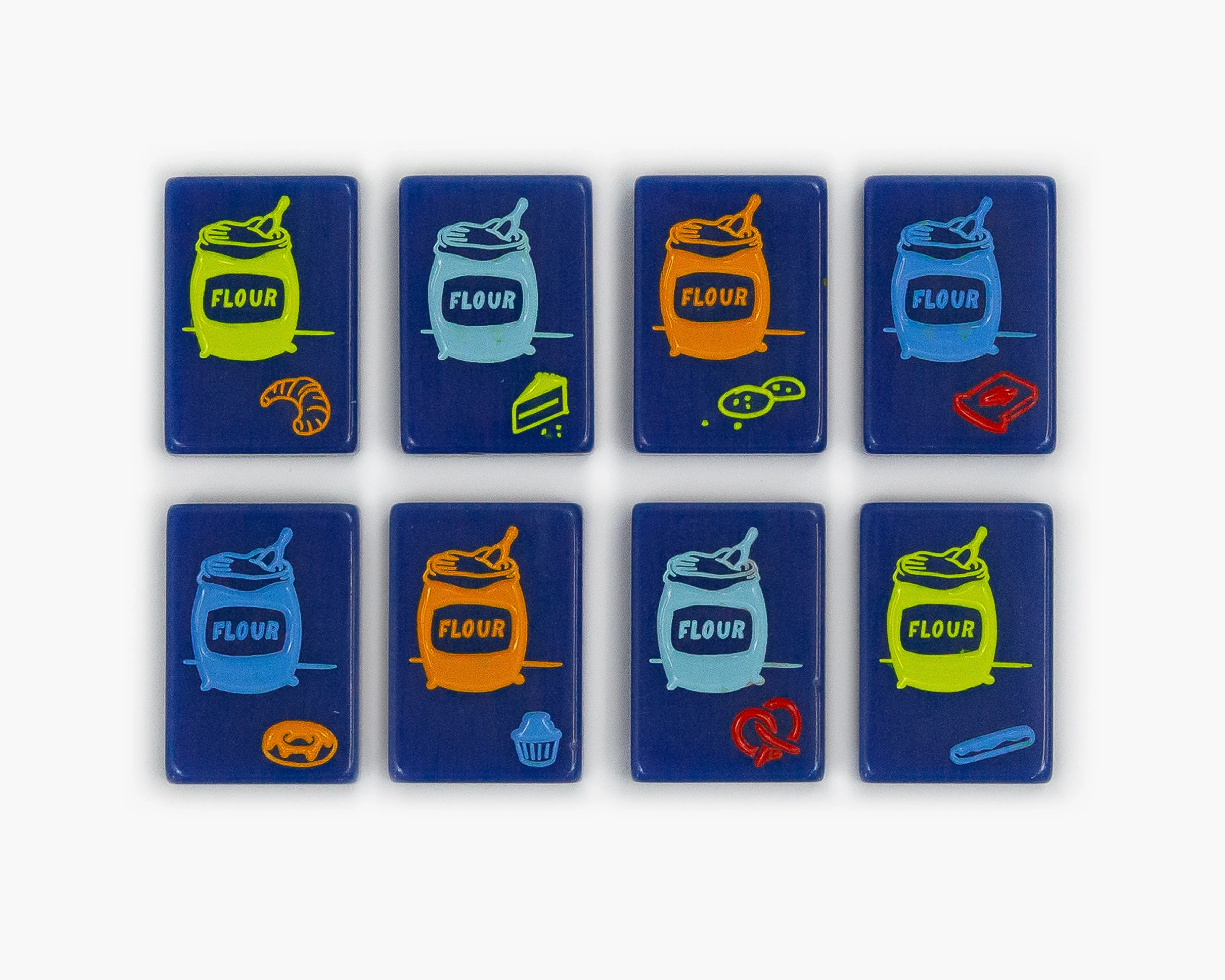 The Cheeky Line: Midnight Blue Mahjong Tiles