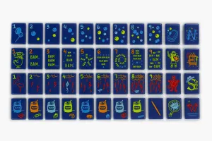 The Cheeky Line: Midnight Blue Mahjong Tiles