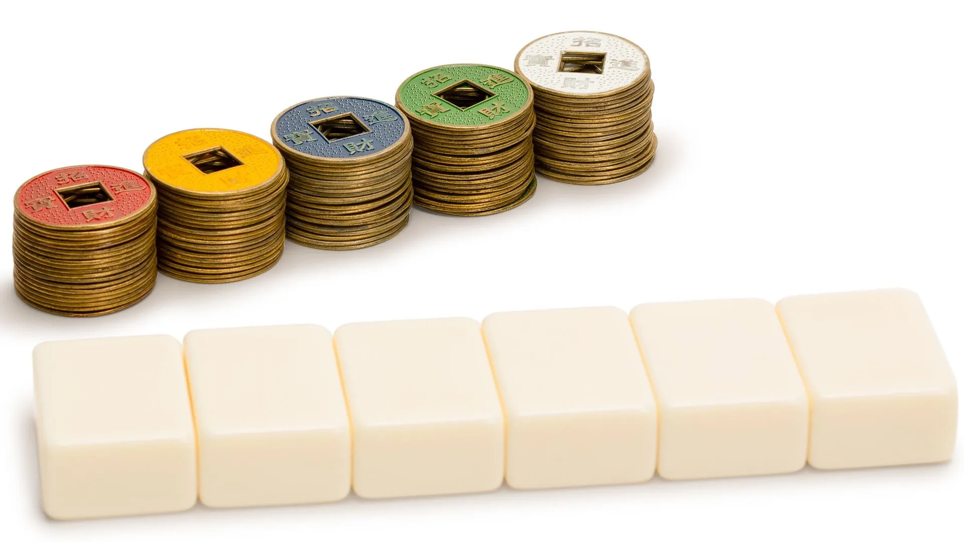 Wright Patterson Standard Mahjong Scoring Coins - Set of 141