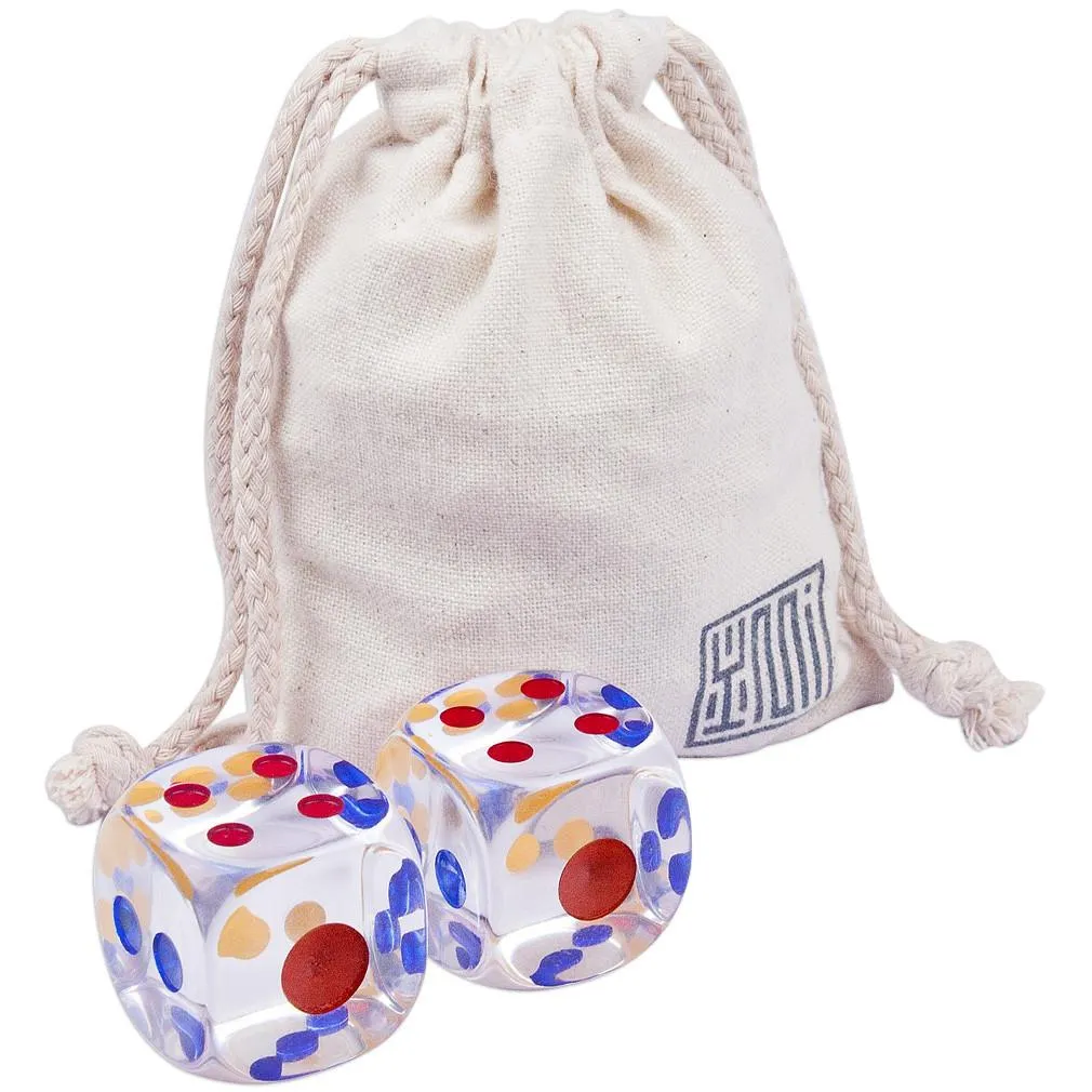 XL Six Sided Dice - 1.3" (33mm) - Pair